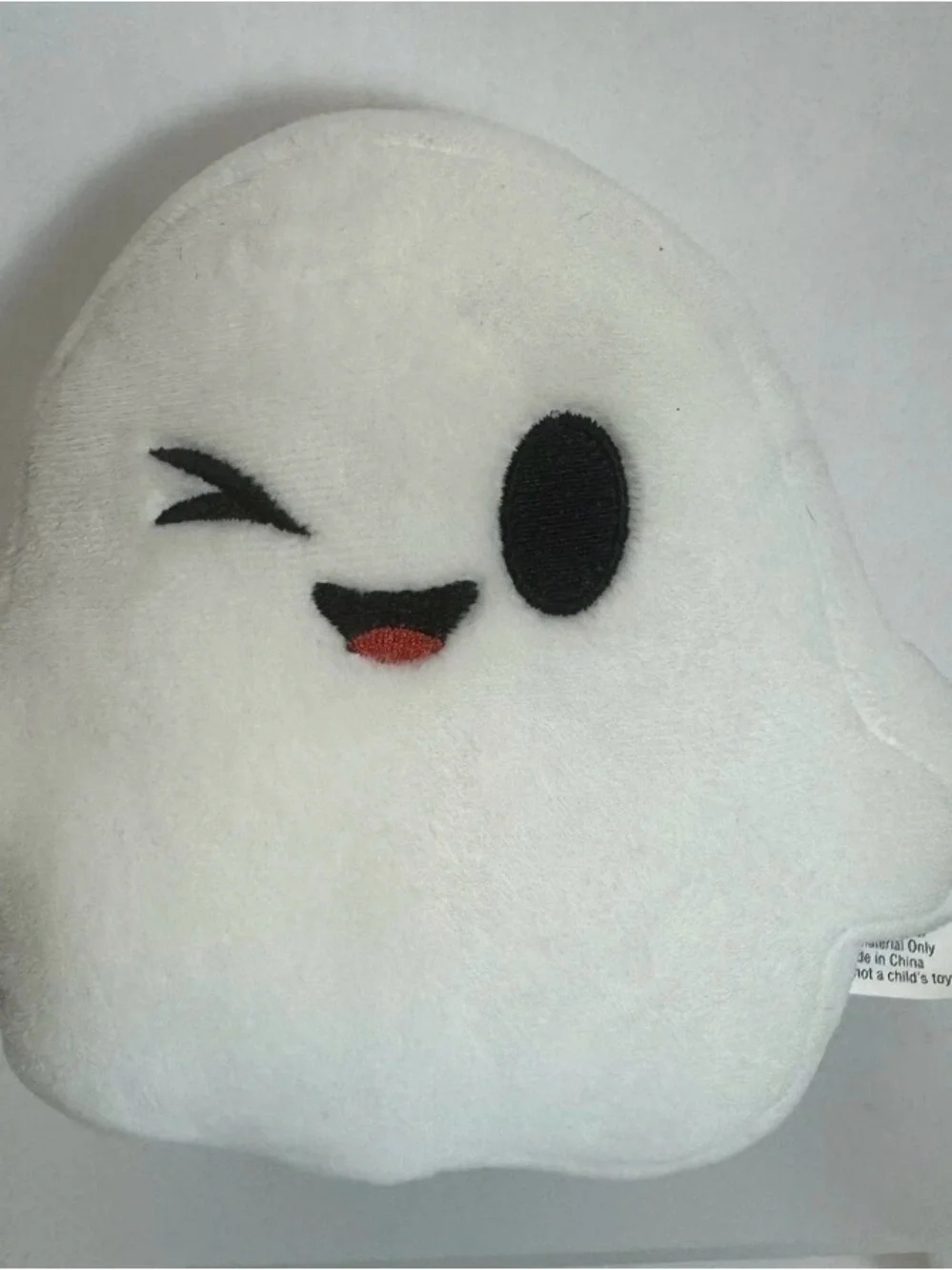 Fuzz Yard Ghost Dog Pet Toy Squeaker Halloween Spooky Winking Ghost